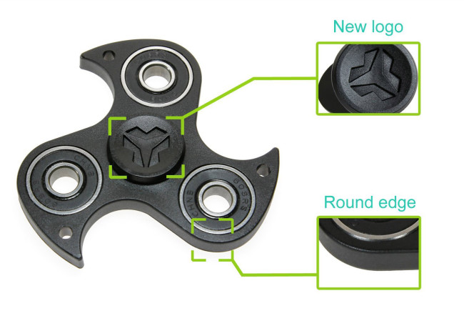 Black Turtledove Yomaxer Fidget Spinner Toy Popa 